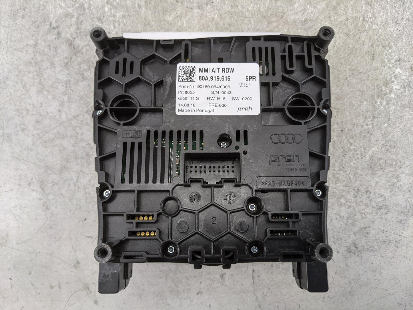 2019 Audi Sq5 Radio AM FM Cd Player Receiver Replacement P/N:80A.919.615 90160-064/0006 Fits OEM Used Auto Parts - Oemusedau