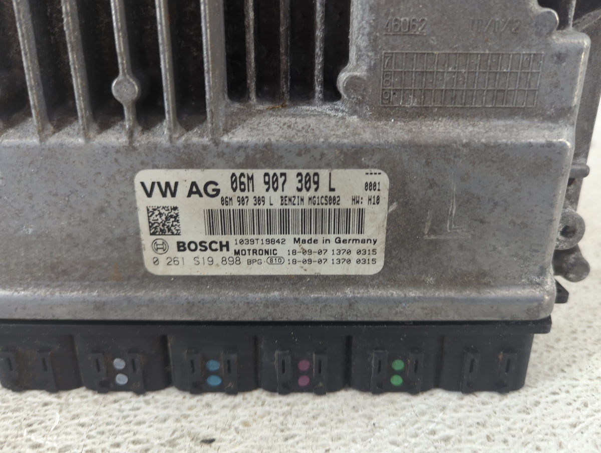 2019-2020 Audi Sq5 PCM Engine Control Computer ECU ECM PCU OEM P/N:06M907309L 0261S19898 Fits Fits 2019 2020 OEM Used Auto P