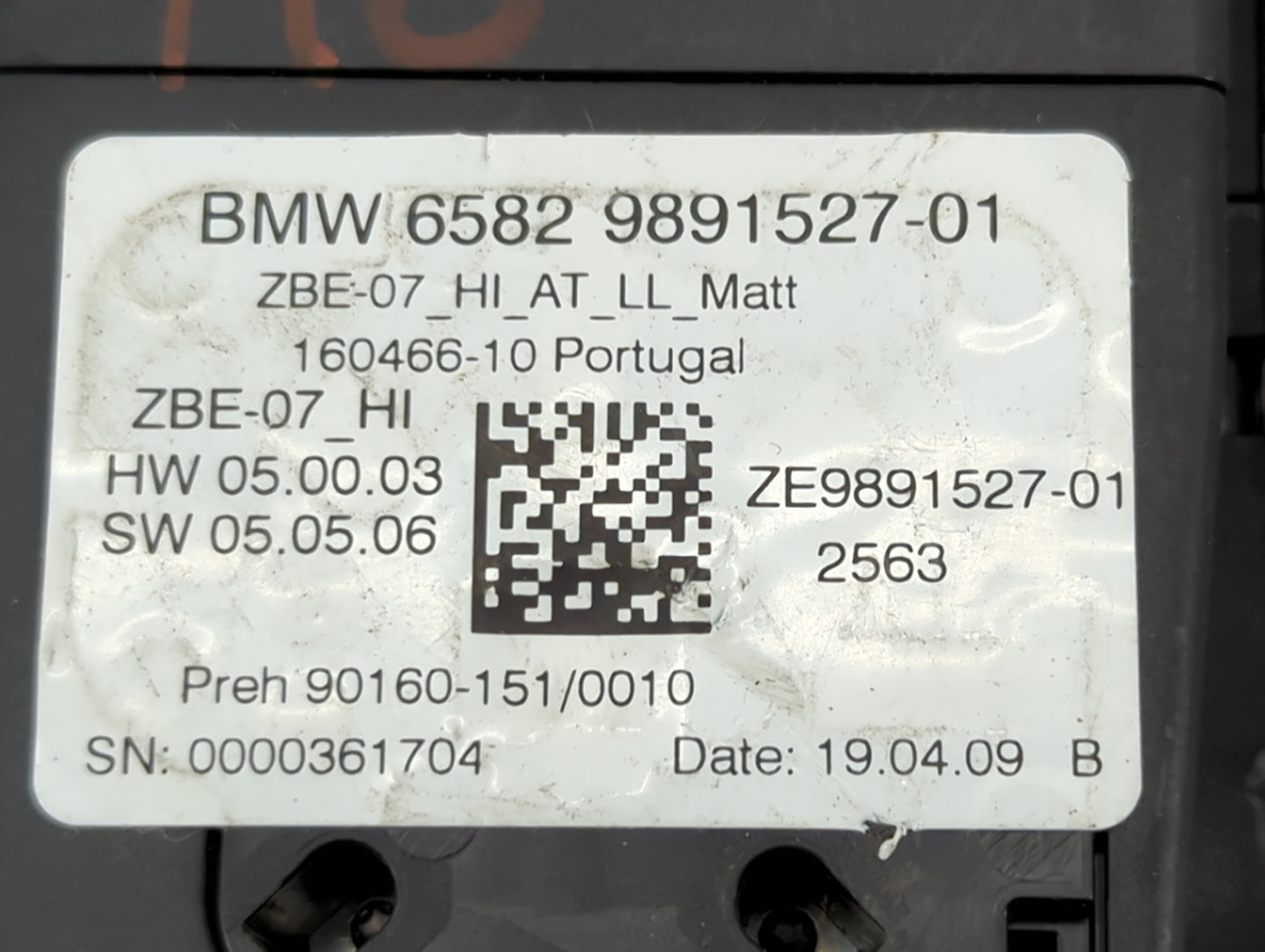 2019 Bmw 330i Radio AM FM Cd Player Receiver Replacement P/N:65829891527-01 ZE9891527-01 Fits OEM Used Auto Parts - Oemuseda