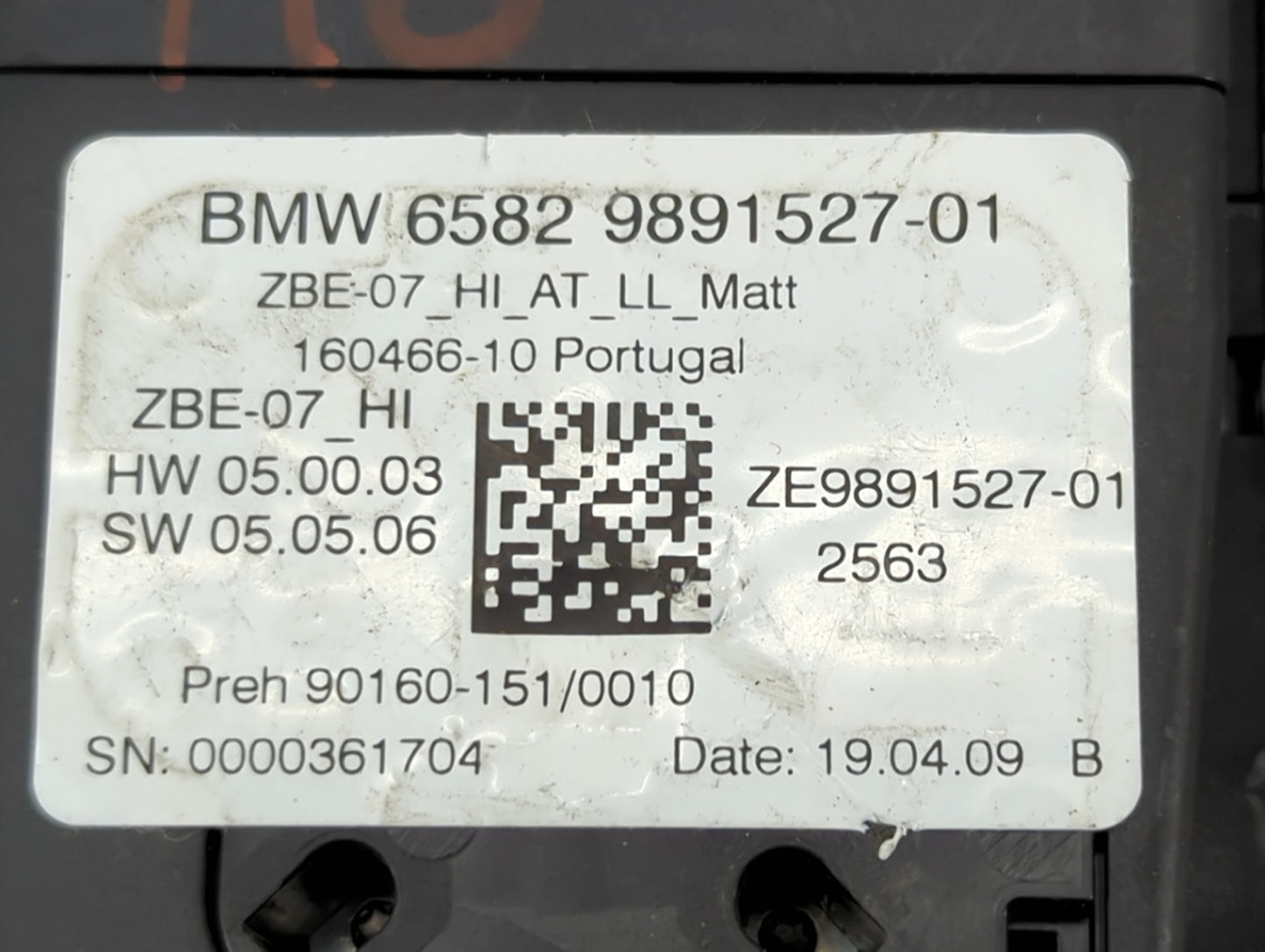 2019 Bmw 330i Radio AM FM Cd Player Receiver Replacement P/N:65829891527-01 ZE9891527-01 Fits OEM Used Auto Parts - Oemuseda