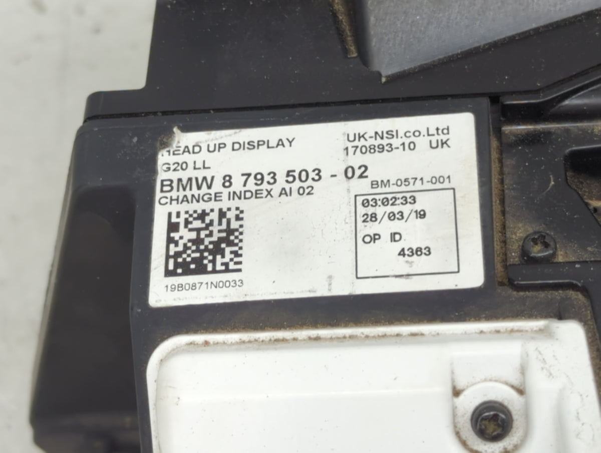 2019-2021 Bmw 330i Information Radio Display Screen 1452875 - Oemusedautoparts1.com