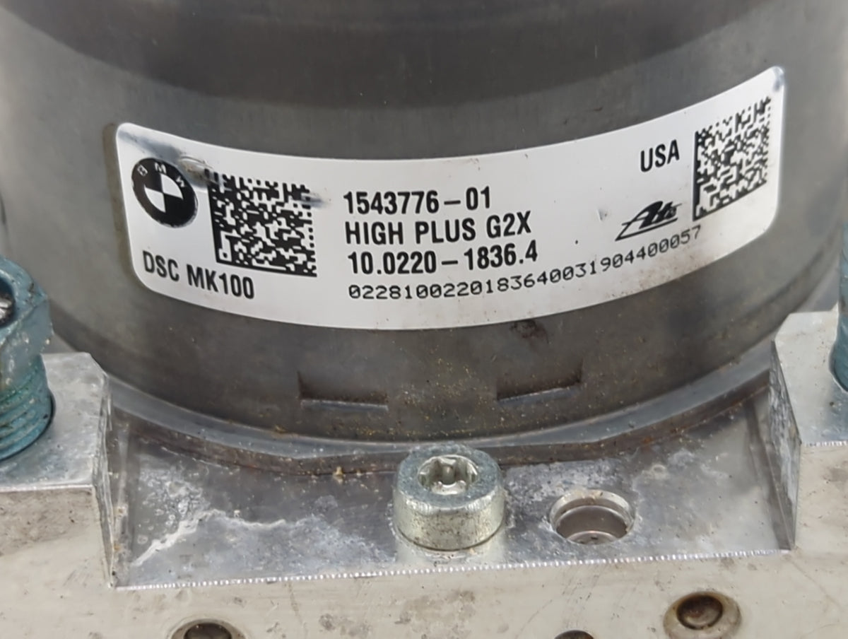 2019-2020 Bmw 330i Anti-Lock Brake ABS Pump Module Actuator OEM P/N:1543776-01 10.0220-1836.4 Fits Fits 2019 2020 OEM Used A