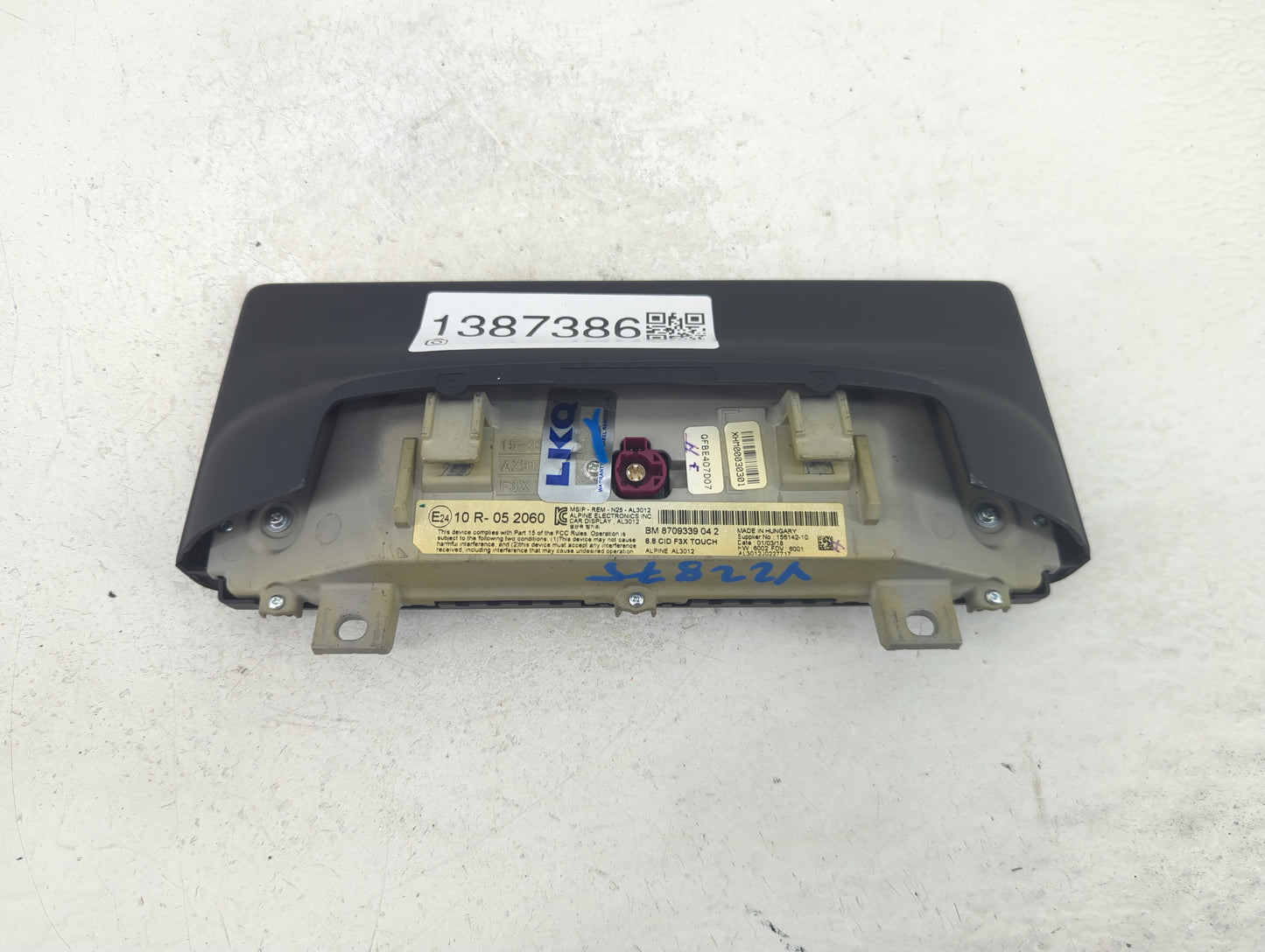 2018-2020 Bmw 430i Information Display Screen - Oemusedautoparts1.com