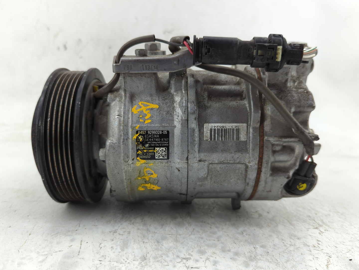 2017-2020 Bmw 430i Air Conditioning A/c Ac Compressor Oem 1413594 - Oemusedautoparts1.com