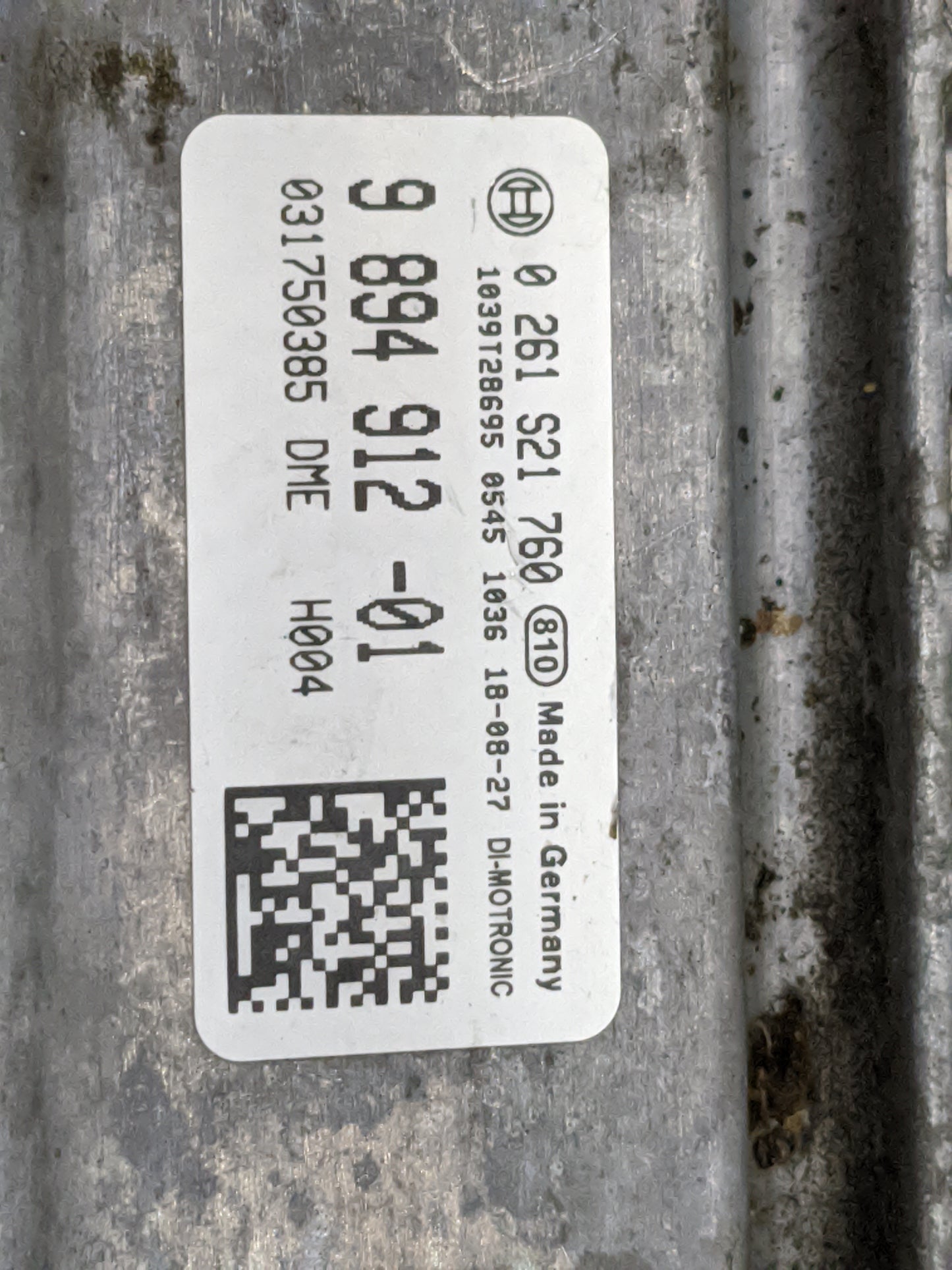 2019-2020 Bmw 430i PCM Engine Control Computer ECU ECM PCU OEM P/N:0261S21760 9894912-01, 031750385 Fits Fits 2018 2019 2020
