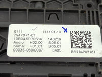 2017-2020 Bmw 530i Climate Control Module Temperature AC/Heater Replacement P/N:7947871-01 Fits Fits 2017 2018 2019 2020 OEM