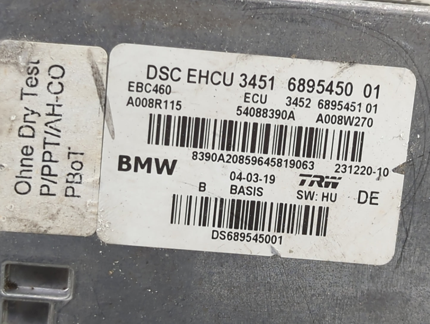 2018-2020 Bmw 530i ABS Pump Control Module Replacement P/N:6895450 01 6895451 01, 54088390A Fits Fits 2017 2018 2019 2020 20