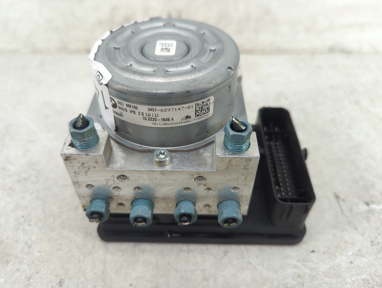 2019 Bmw X2 ABS Pump Control Module Replacement P/N:3451-6897147-01 10.0220-1646.4 Fits OEM Used Auto Parts - Oemusedautopar