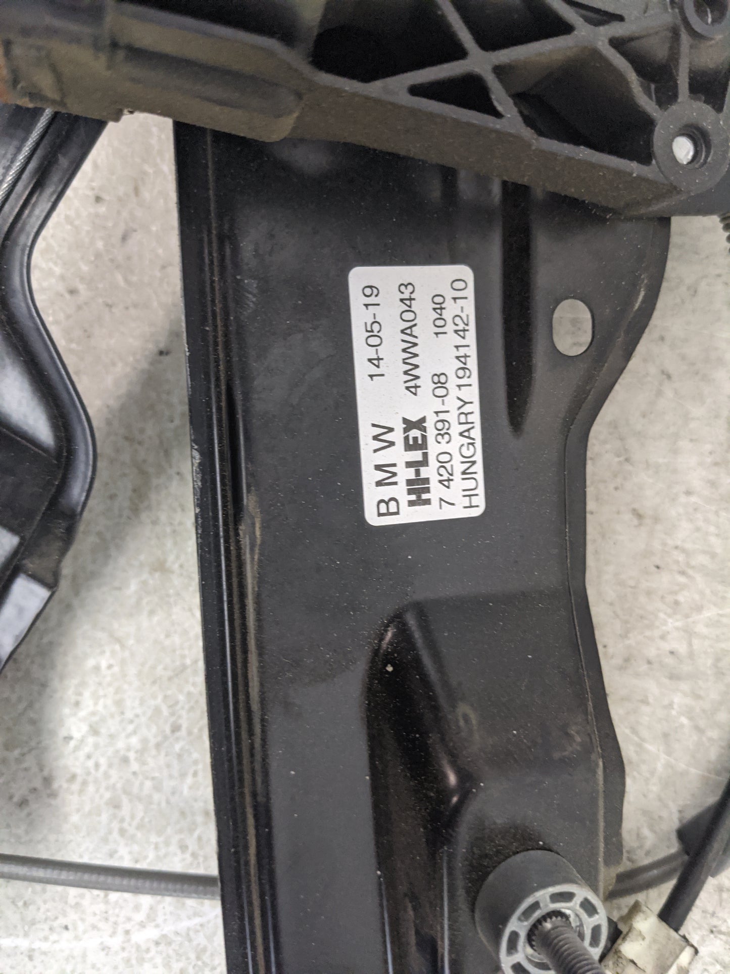 2018-2020 Bmw X2 Used Driver Left Front Window Regulator - Oemusedautoparts1.com