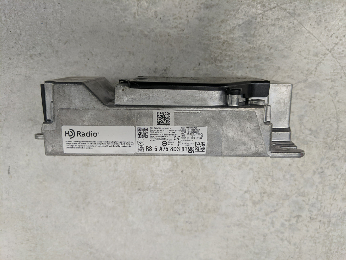 2018-2021 Bmw X3 Radio AM FM Cd Player Receiver Replacement P/N:5 A75 8D3 Fits Fits 2016 2017 2018 2019 2020 2021 OEM Used A