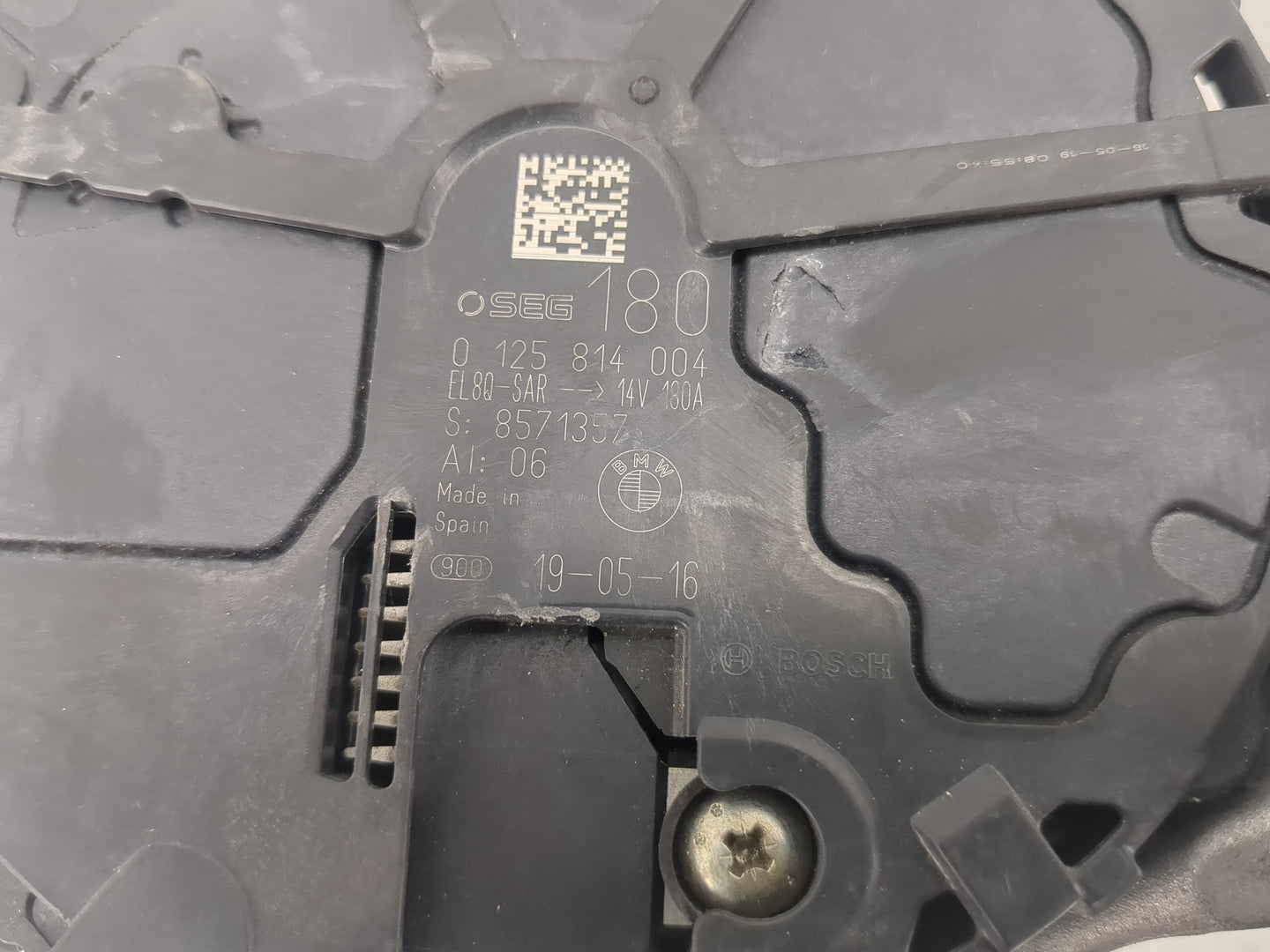 2018-2019 Bmw X3 Alternator Replacement Generator Charging Assembly Engine OEM P/N:8571357 0 125 814 004 Fits OEM Used Auto 