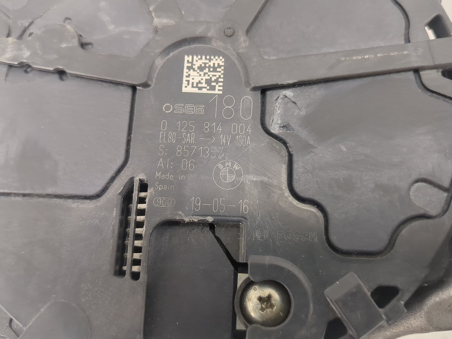 2018-2019 Bmw X3 Alternator Replacement Generator Charging Assembly Engine OEM P/N:8571357 0 125 814 004 Fits OEM Used Auto 