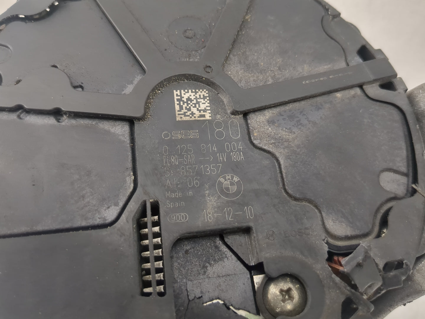 2018-2019 Bmw X3 Alternator Replacement Generator Charging Assembly Engine OEM P/N:8571357 0 125 814 004 Fits OEM Used Auto 