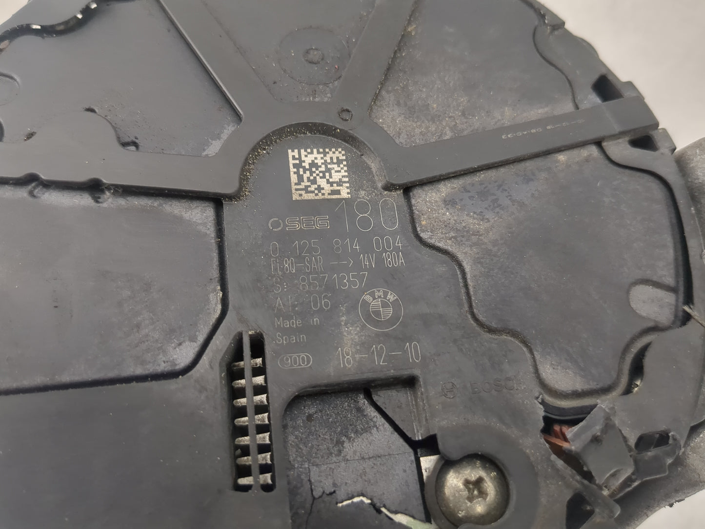 2018-2019 Bmw X3 Alternator Replacement Generator Charging Assembly Engine OEM P/N:8571357 0 125 814 004 Fits OEM Used Auto 