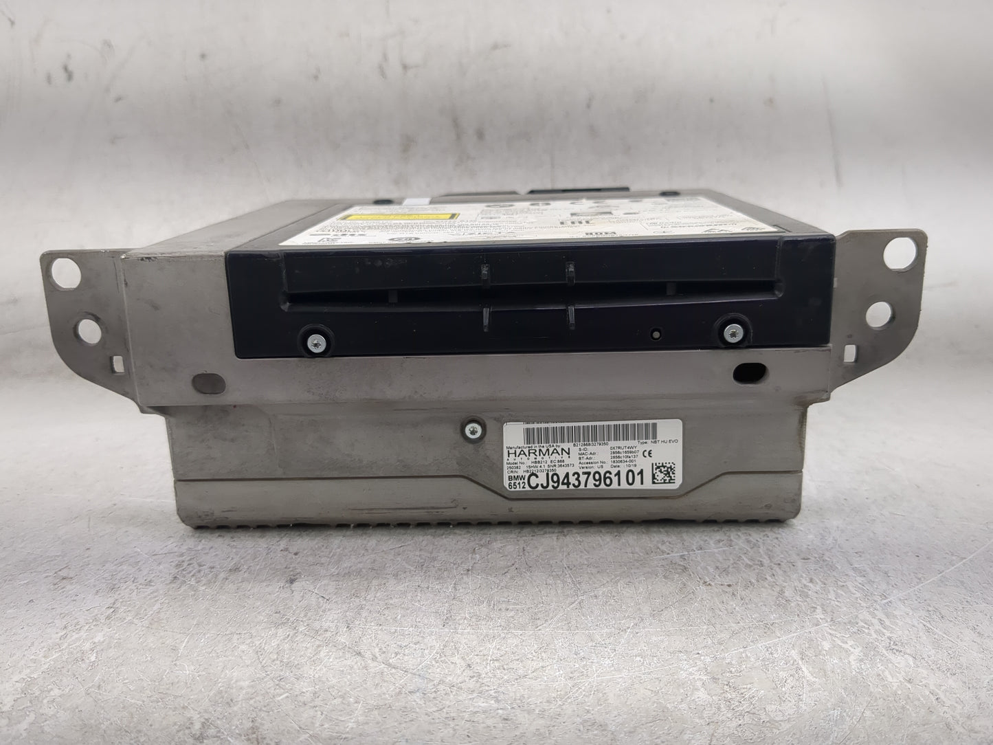 2019 Bmw X3 Radio AM FM Cd Player Receiver Replacement P/N:CJ943796101 HBB212, T8G8140, 6434A-B140 Fits OEM Used Auto Parts 