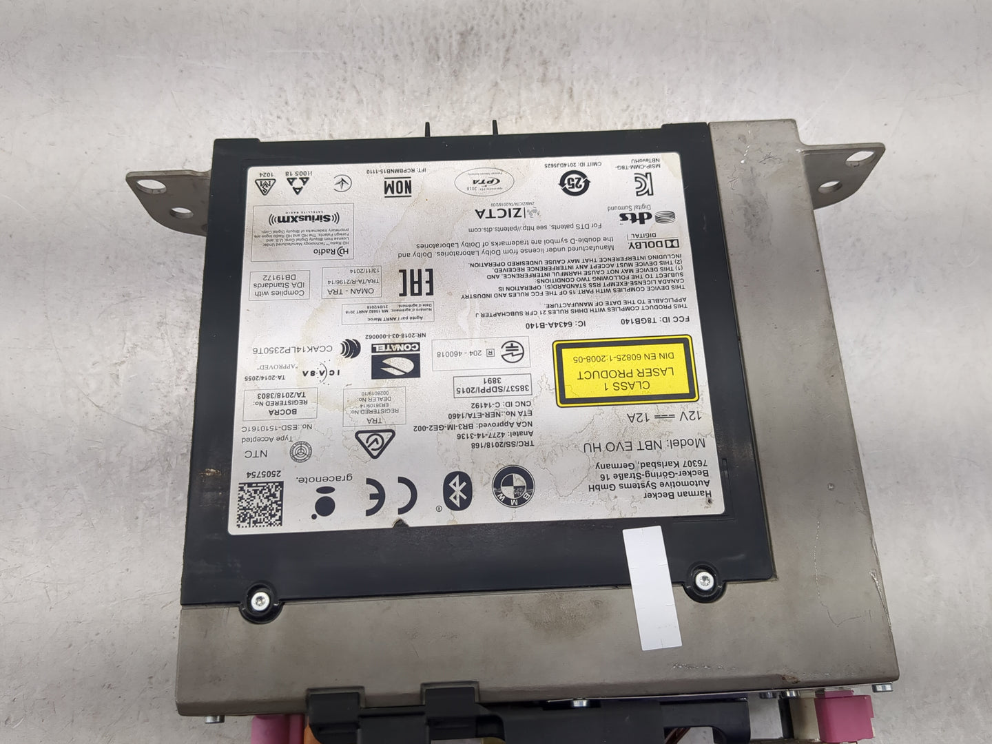 2019 Bmw X3 Radio AM FM Cd Player Receiver Replacement P/N:CJ943796101 HBB212, T8G8140, 6434A-B140 Fits OEM Used Auto Parts 
