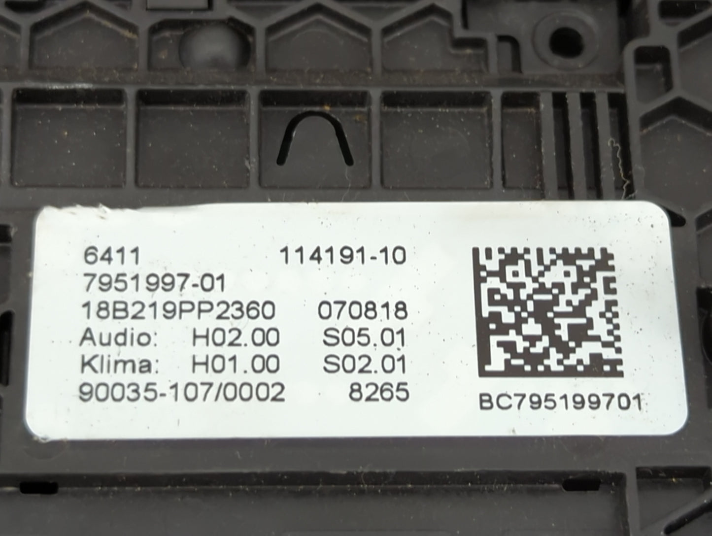 2018-2021 Bmw X3 Climate Control Module Temperature AC/Heater Replacement Fits Fits 2018 2019 2020 2021 OEM Used Auto Parts 