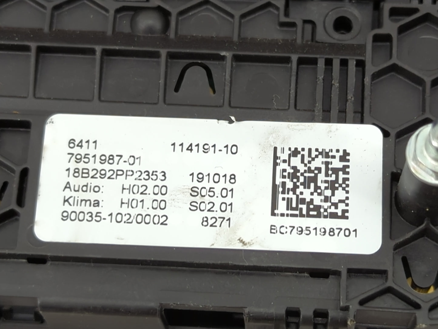 2018-2021 Bmw X3 Climate Control Module Temperature AC/Heater Replacement P/N:114191-10 Fits Fits 2018 2019 2020 2021 OEM Us
