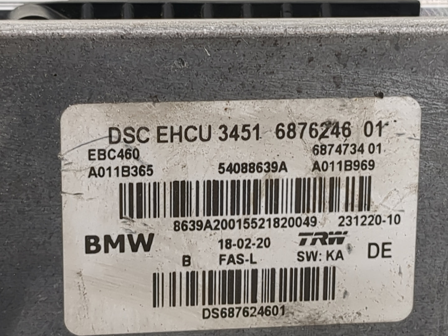 2018-2021 Bmw X3 ABS Pump Control Module Replacement P/N:6876246 01 6895450 01 Fits Fits 2016 2017 2018 2019 2020 2021 OEM U
