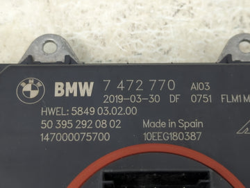 2019 Bmw X3 Headlight Ballast Head Light