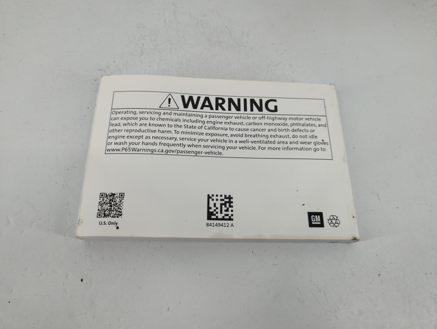 2019 Buick Enclave Owners Manual Book Guide P/N:84149412 OEM Used Auto Parts - Oemusedautoparts1.com
