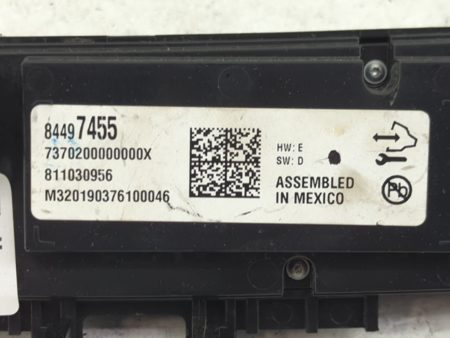 2018-2020 Buick Enclave Climate Control Module Temperature AC/Heater Replacement P/N:84497455 7370200000000X Fits OEM Used A