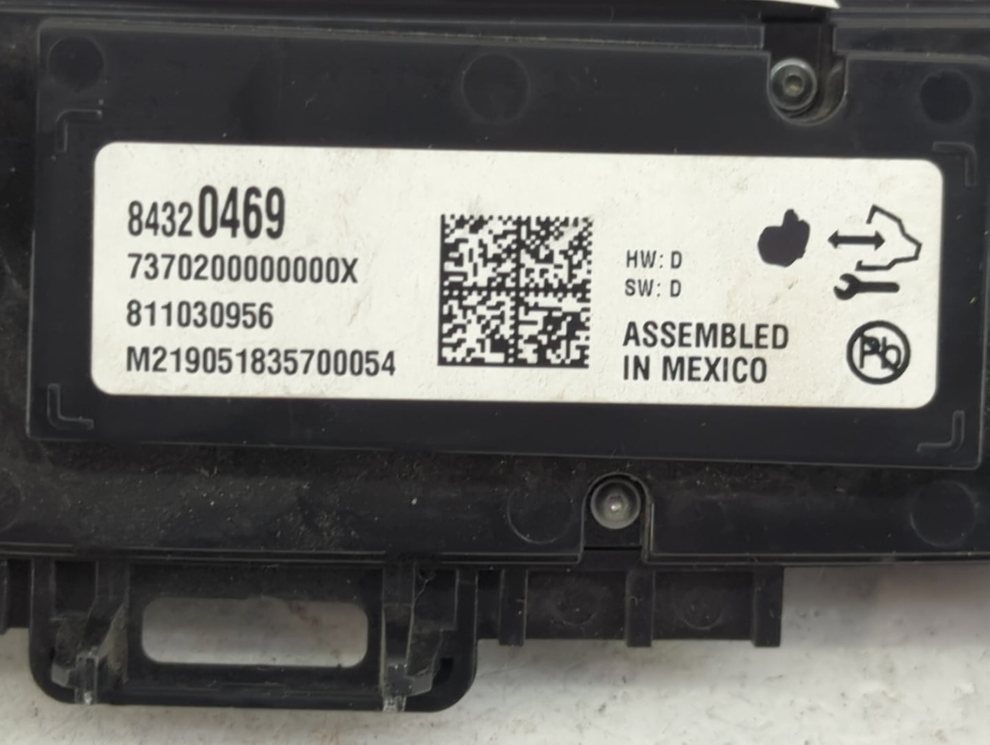 2019 Buick Enclave Climate Control Module Temperature AC/Heater Replacement P/N:84320469 7370200000000X, 811030956 Fits OEM 