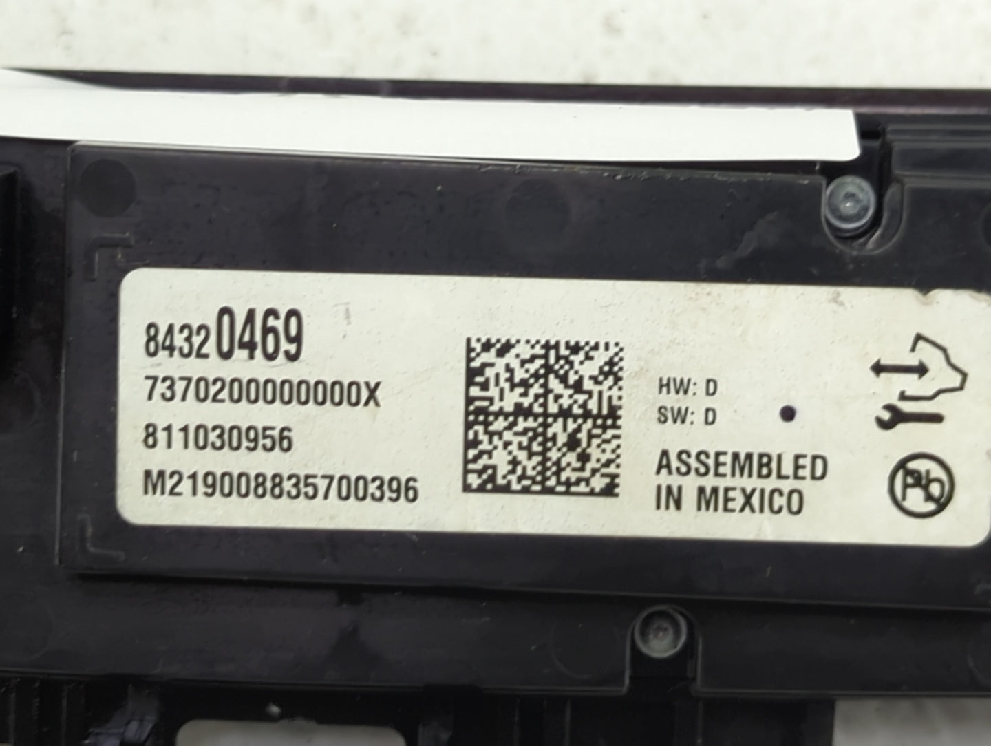 2018-2020 Buick Enclave Climate Control Module Temperature AC/Heater Replacement P/N:84320469 7370200000X Fits Fits 2018 201