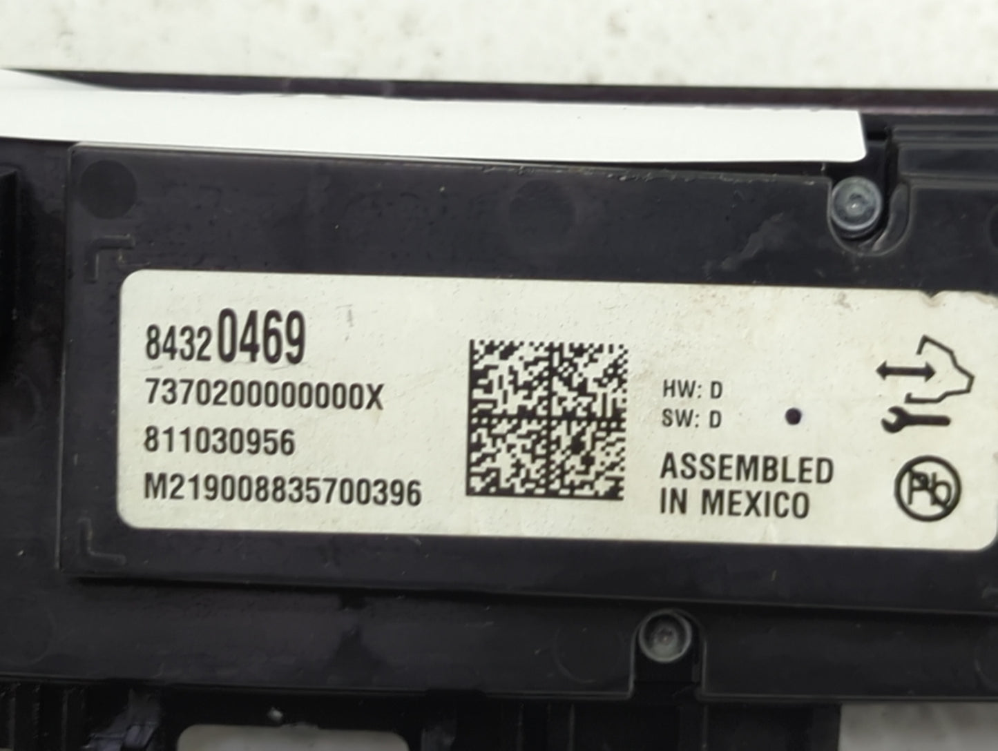 2018-2020 Buick Enclave Climate Control Module Temperature AC/Heater Replacement P/N:84320469 7370200000X Fits Fits 2018 201