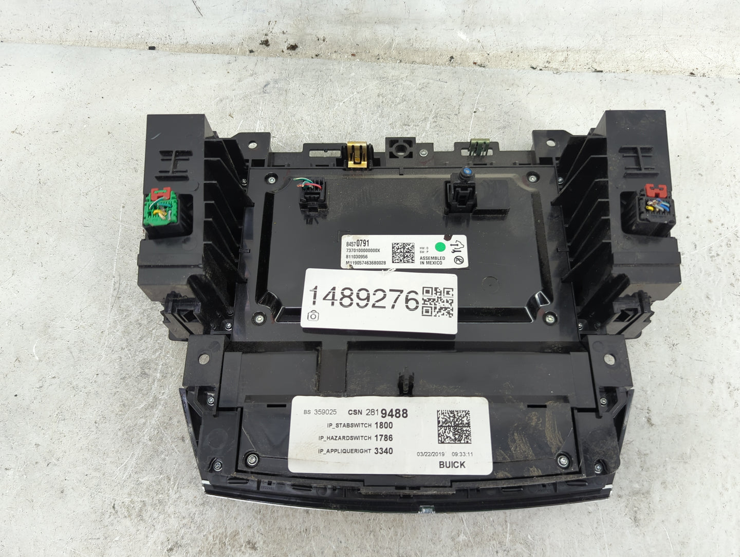 2018-2019 Buick Enclave Radio AM FM Cd Player Receiver Replacement P/N:84570791 7370100000000X, 811030956 Fits Fits 2018 201