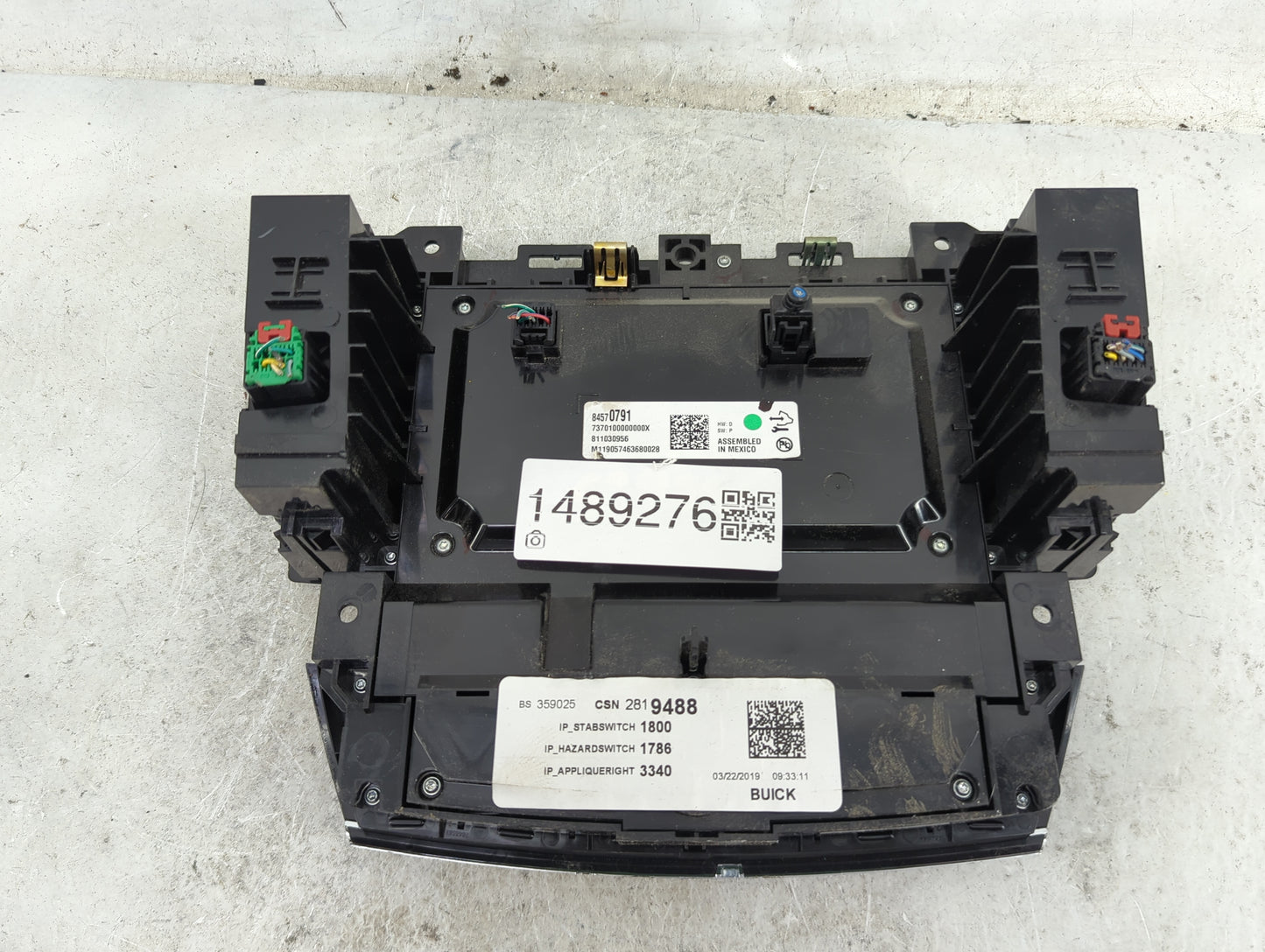 2018-2019 Buick Enclave Radio AM FM Cd Player Receiver Replacement P/N:84570791 7370100000000X, 811030956 Fits Fits 2018 201