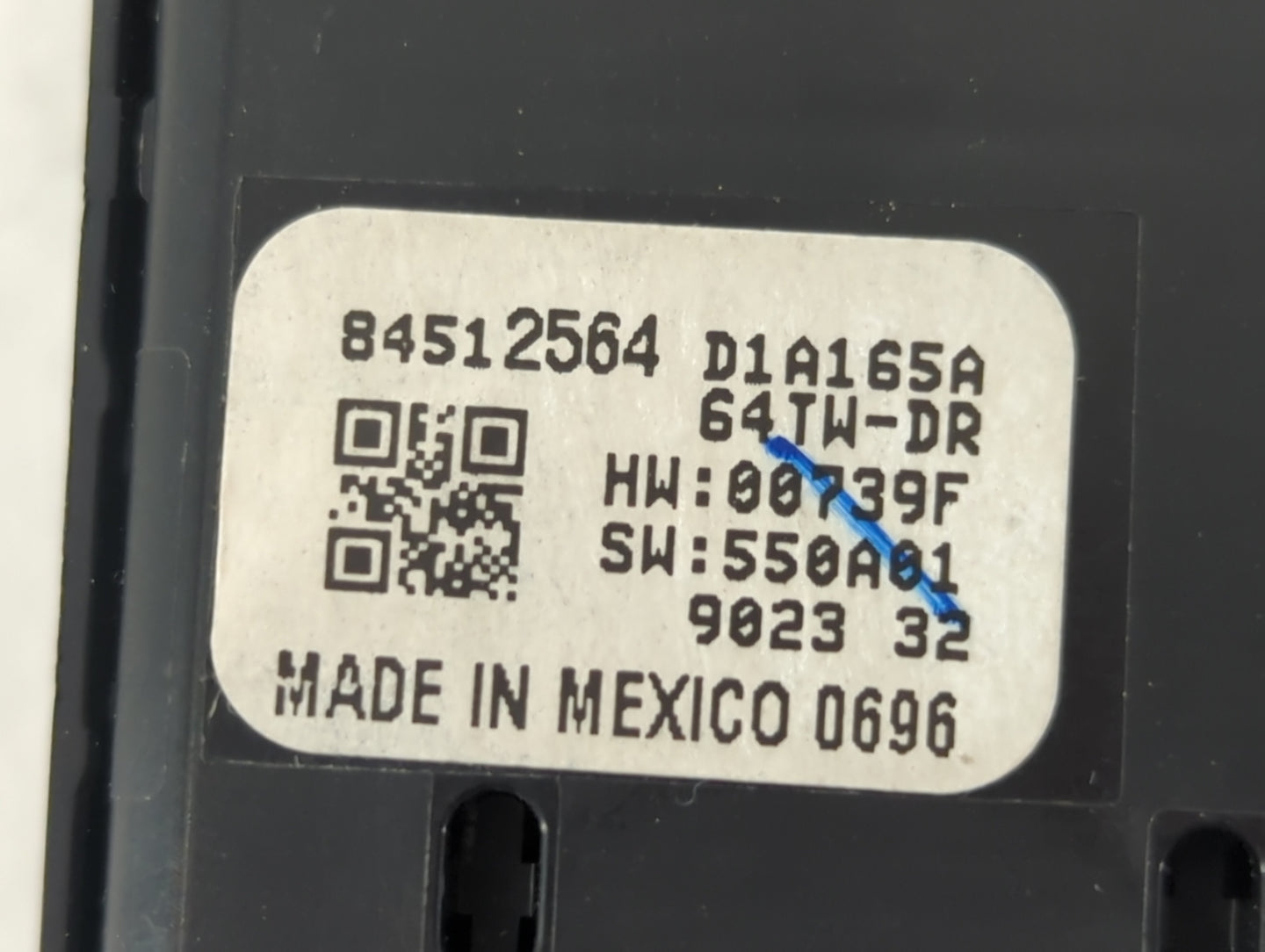 2018-2020 Buick Enclave Master Power Window Switch Replacement Driver Side Left P/N:84512564 Fits Fits 2018 2019 2020 2021 2