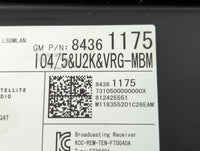 2019 Buick Enclave Radio AM FM Cd Player Receiver Replacement P/N:84361175 Fits OEM Used Auto Parts - Oemusedautoparts1.com