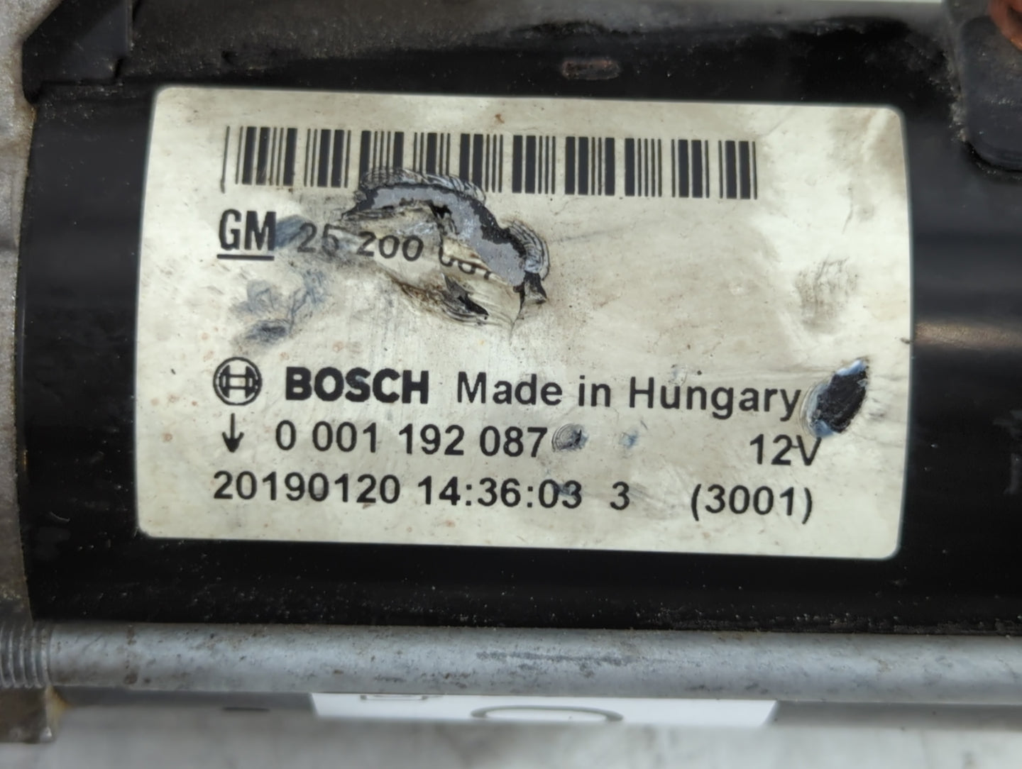2014-2021 Buick Encore Car Starter Motor Solenoid OEM P/N:0 001 192 087 20190120 Fits Fits 2014 2015 2016 2017 2018 2019 202