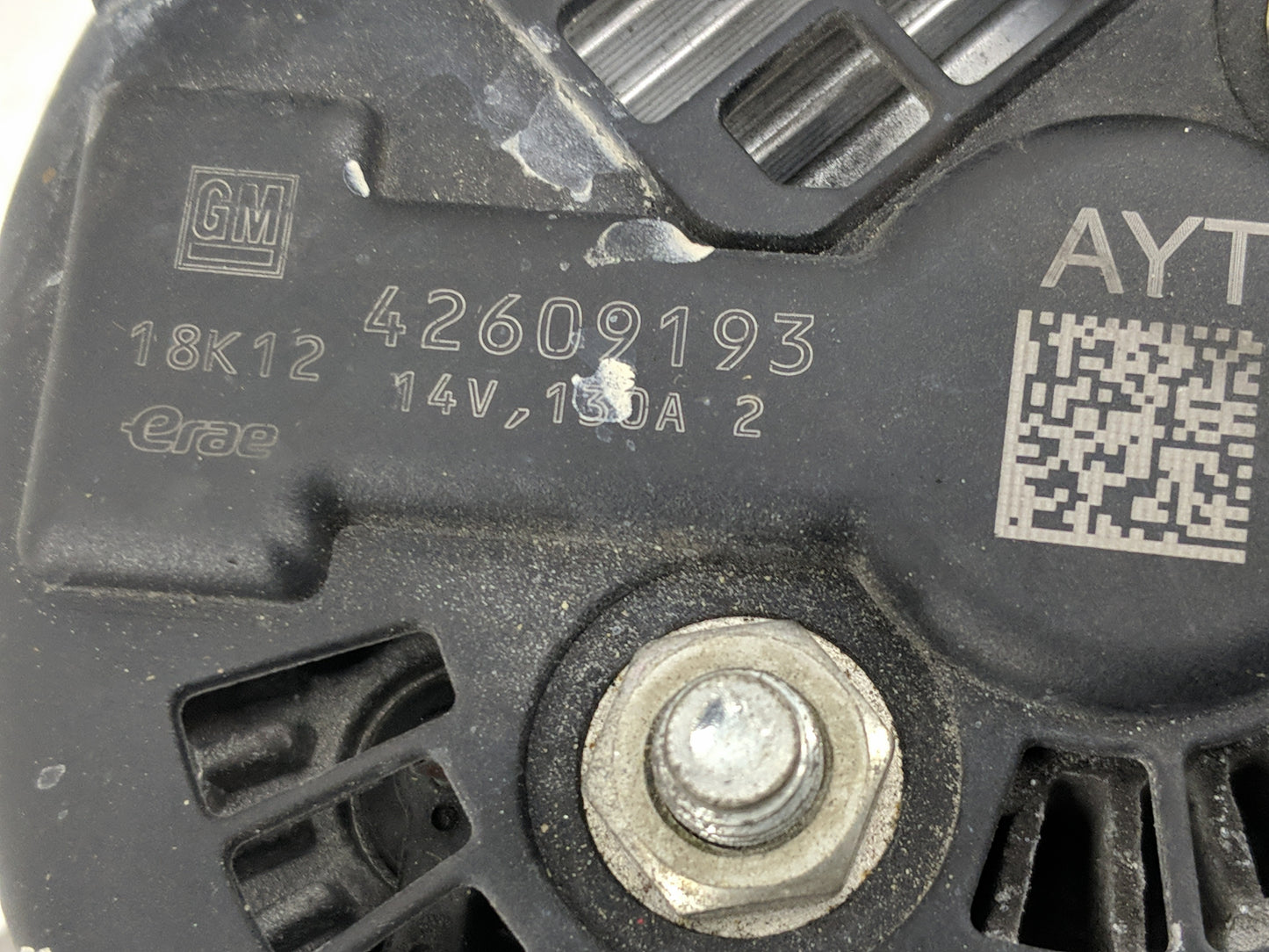 2017-2019 Buick Encore Alternator Replacement Generator Charging Assembly Engine OEM P/N:42609193 Fits Fits 2017 2018 2019 O