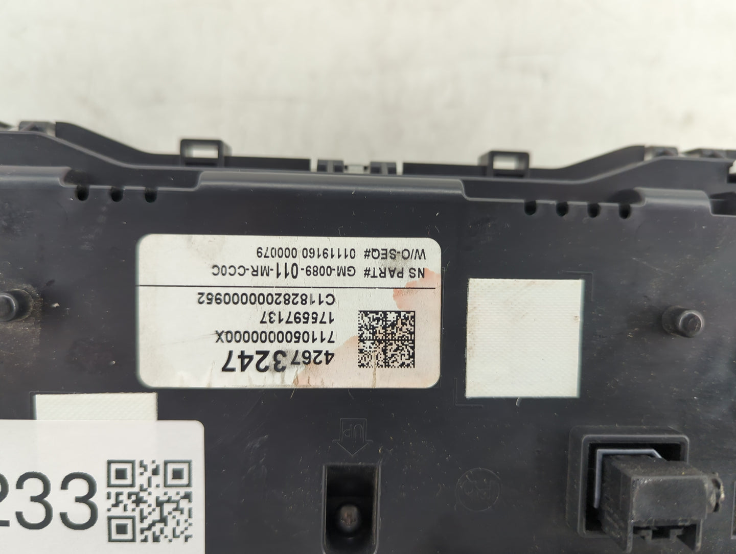 2019-2021 Buick Encore Instrument Cluster Speedometer Gauges P/N:42673247 GM-0089-011-MR-CCOC Miles:49K Fits Fits 2019 2020 