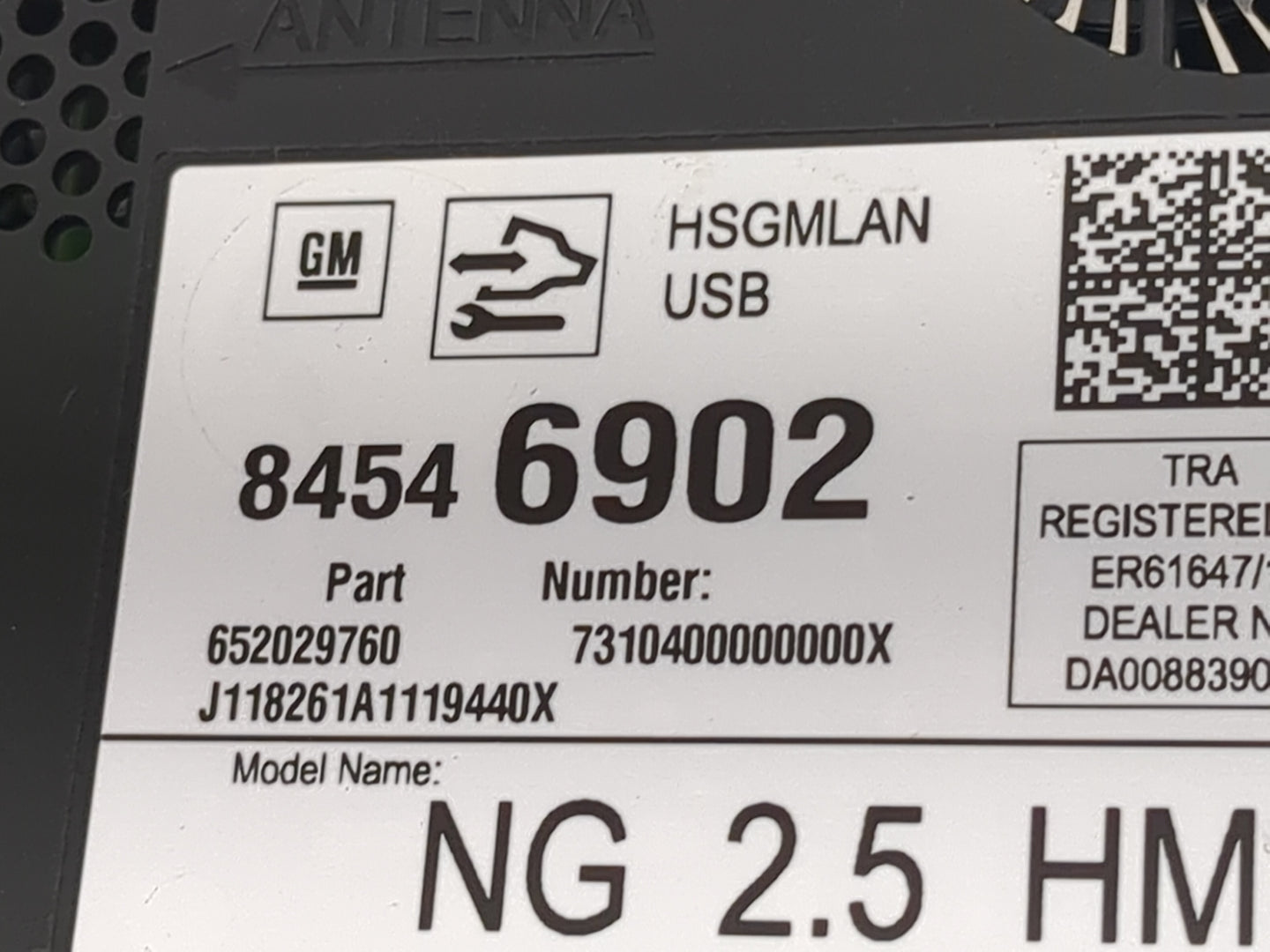 2019 Buick Encore Radio AM FM Cd Player Receiver Replacement P/N:84546902 652029760, 7310400000000X, J118261A1119440X Fits O
