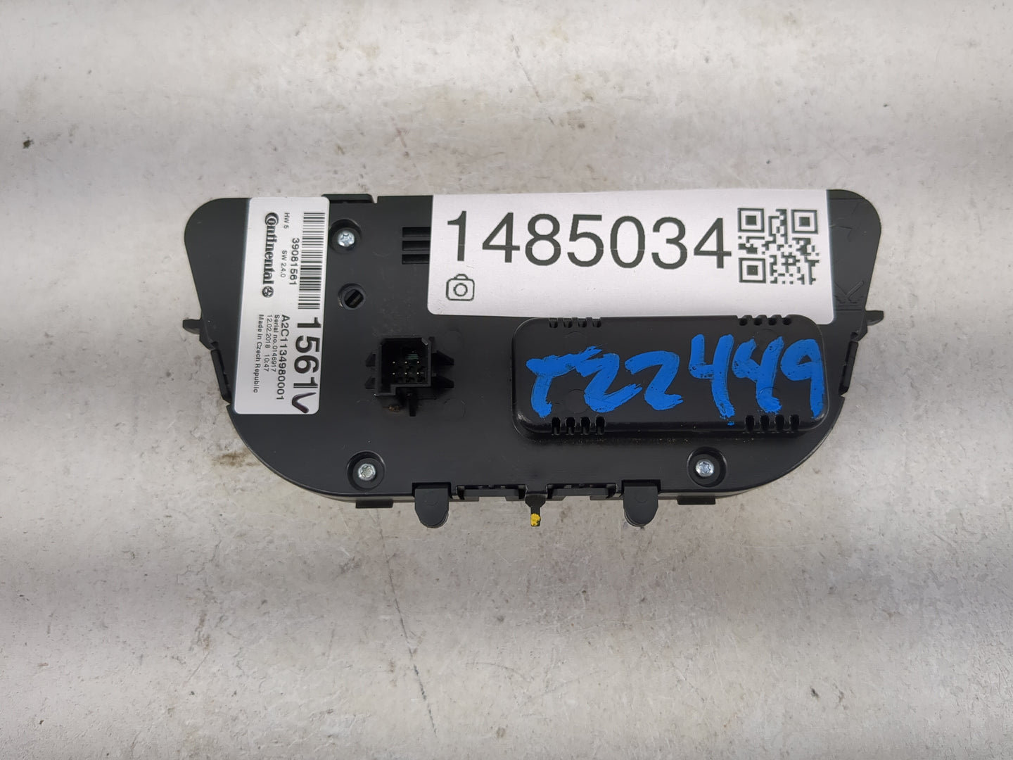 2017-2021 Buick Encore Climate Control Module Temperature AC/Heater Replacement P/N:39081561 A2C1134980001 Fits OEM Used Aut
