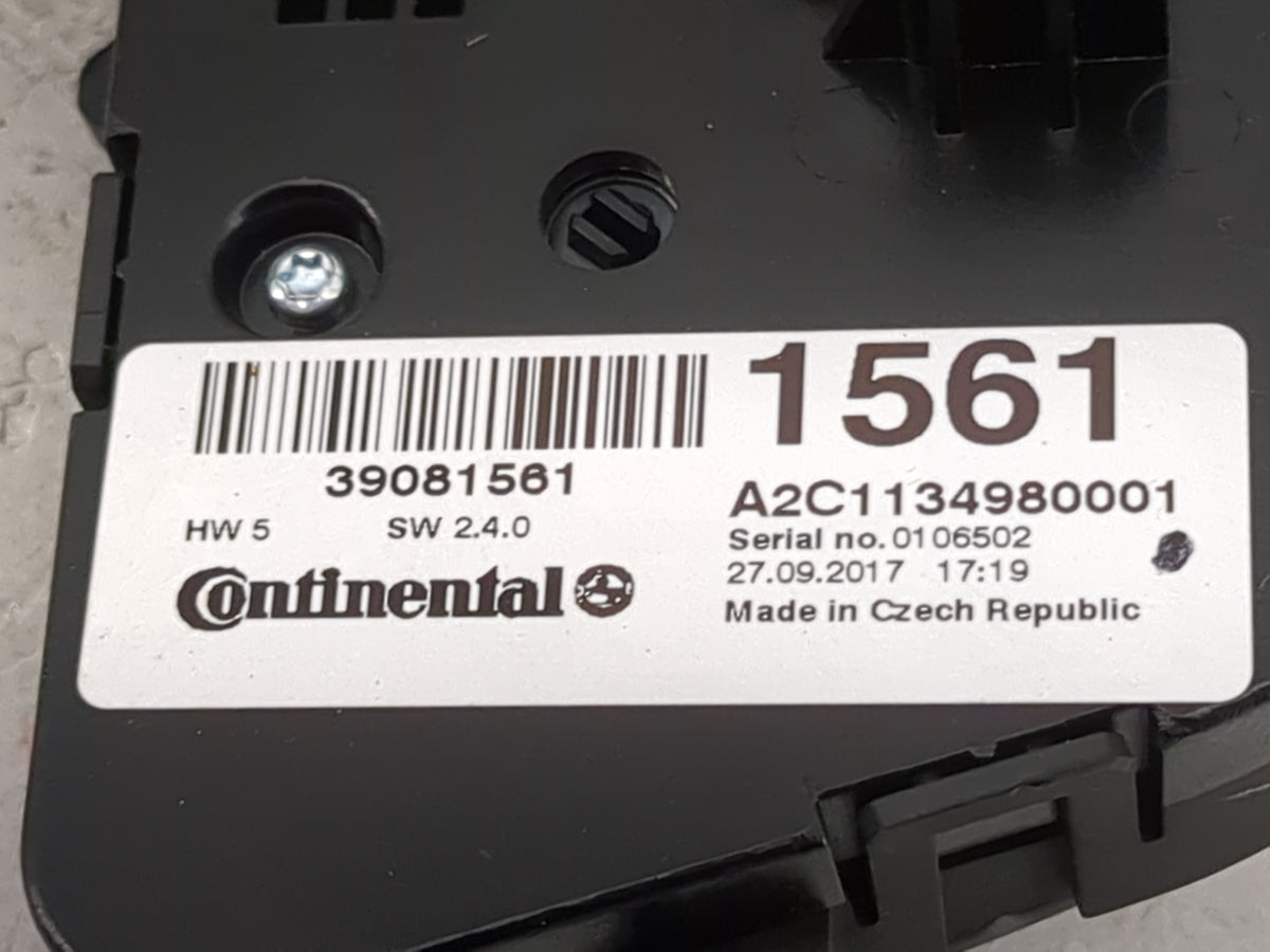 2017-2021 Buick Encore Climate Control Module Temperature AC/Heater Replacement P/N:39081561 A2C1134980001 Fits OEM Used Aut