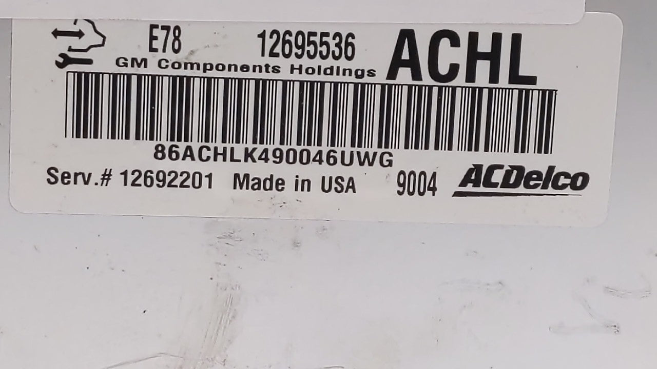 2017-2019 Buick Encore PCM Engine Control Computer ECU ECM PCU OEM P/N:12668986 12695536, 12670309 Fits Fits 2017 2018 2019 