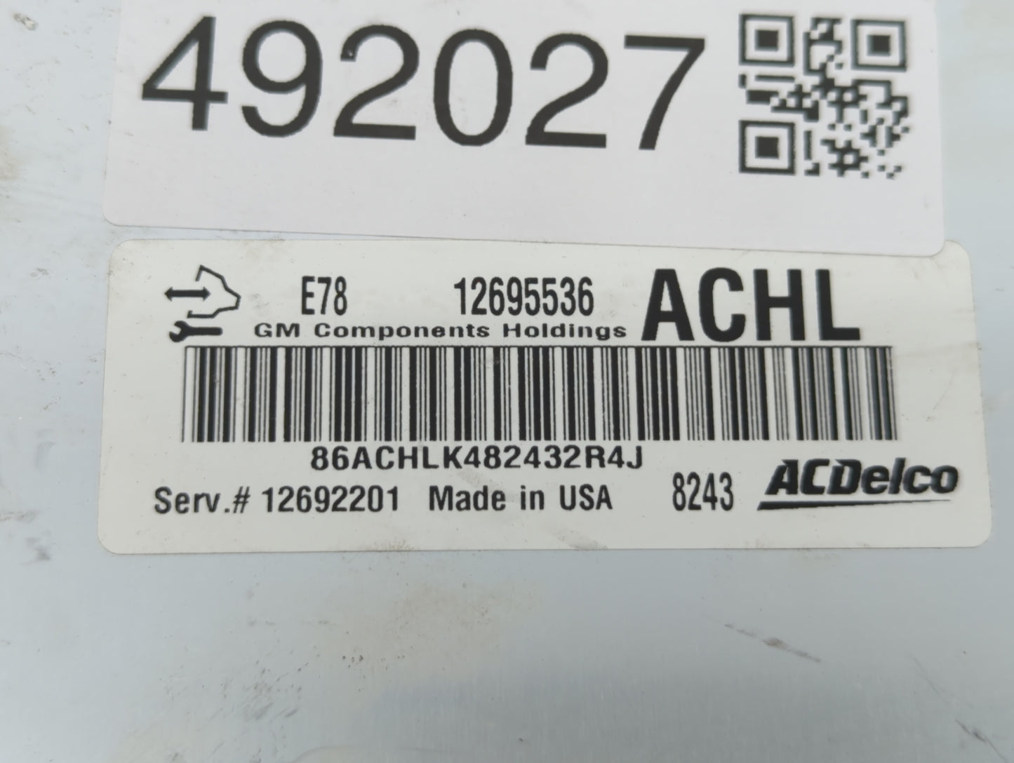 2017-2021 Buick Encore PCM Engine Control Computer ECU ECM PCU OEM P/N:12695536 Fits Fits 2017 2018 2019 2020 2021 OEM Used 