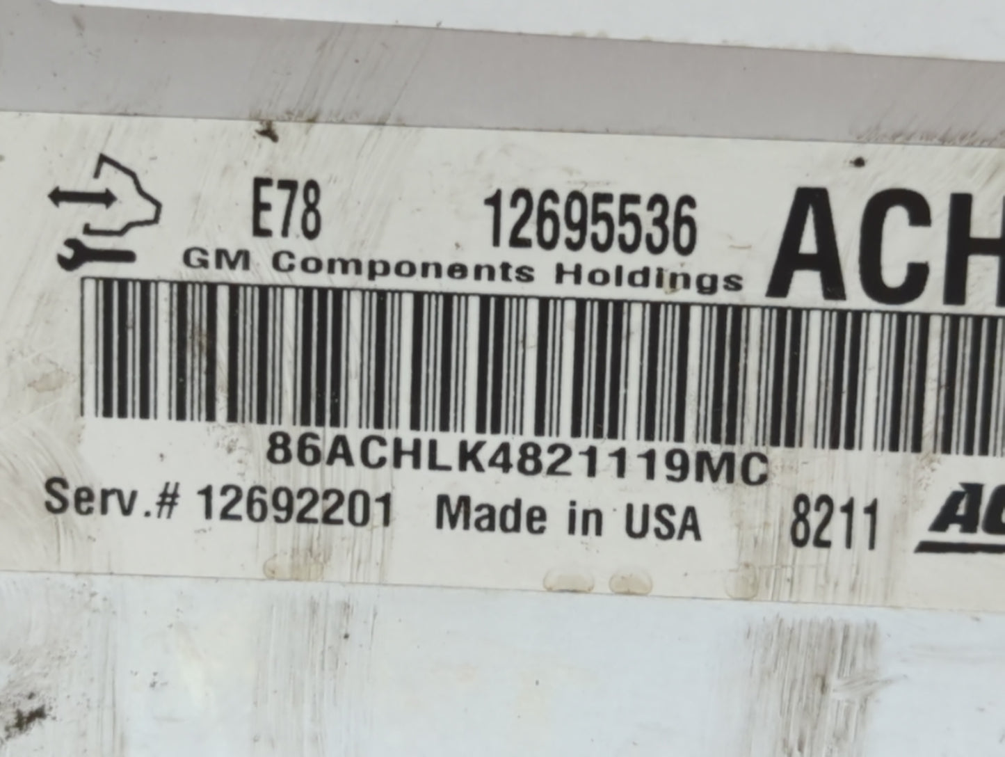 2017-2021 Buick Encore PCM Engine Control Computer ECU ECM PCU OEM P/N:12695536 Fits Fits 2017 2018 2019 2020 2021 OEM Used 