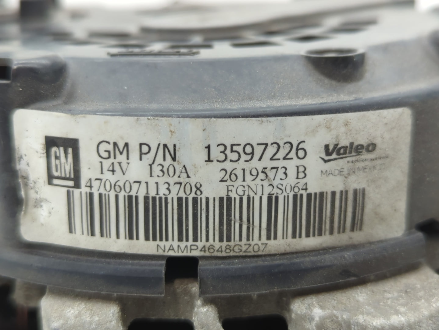 2013-2021 Buick Encore Alternator Replacement Generator Charging Assembly Engine OEM P/N:13597226 Fits OEM Used Auto Parts -