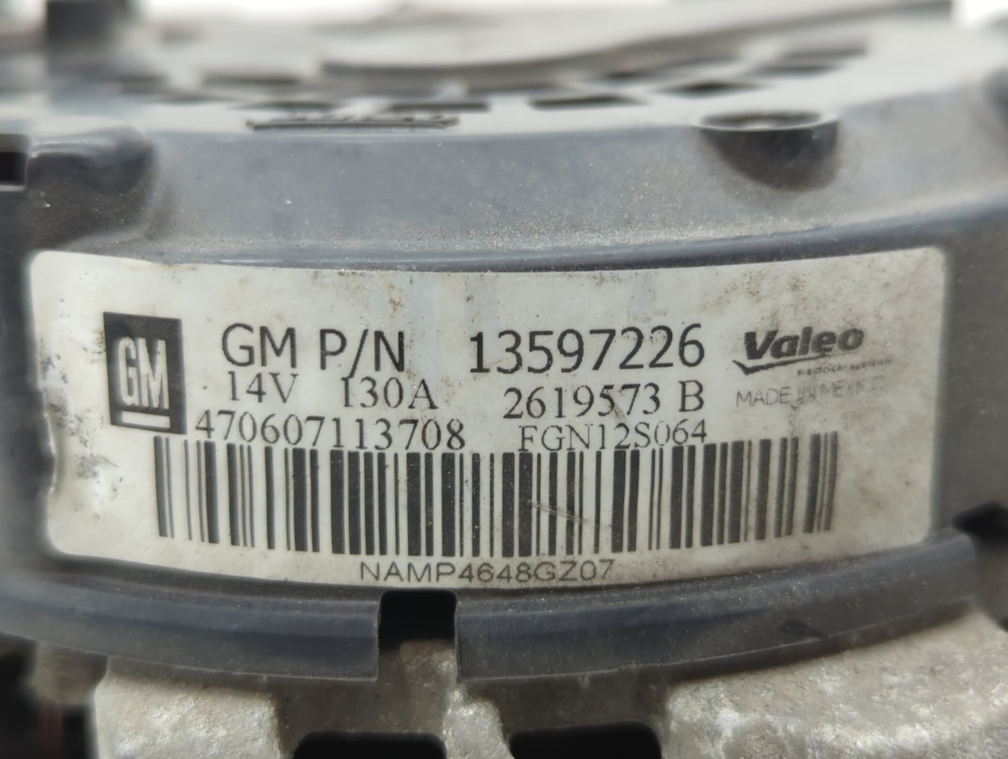 2013-2021 Buick Encore Alternator Replacement Generator Charging Assembly Engine OEM P/N:13597226 Fits OEM Used Auto Parts -