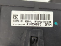 2018-2020 Buick Encore Fusebox Fuse Box Panel Relay Module P/N:42624875 Fits Fits 2018 2019 2020 OEM Used Auto Parts - Oemus