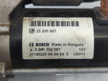 2014-2021 Buick Encore Car Starter Motor Solenoid OEM P/N:25 200 067 Fits Fits 2014 2015 2016 2017 2018 2019 2020 2021 OEM Used Auto Parts