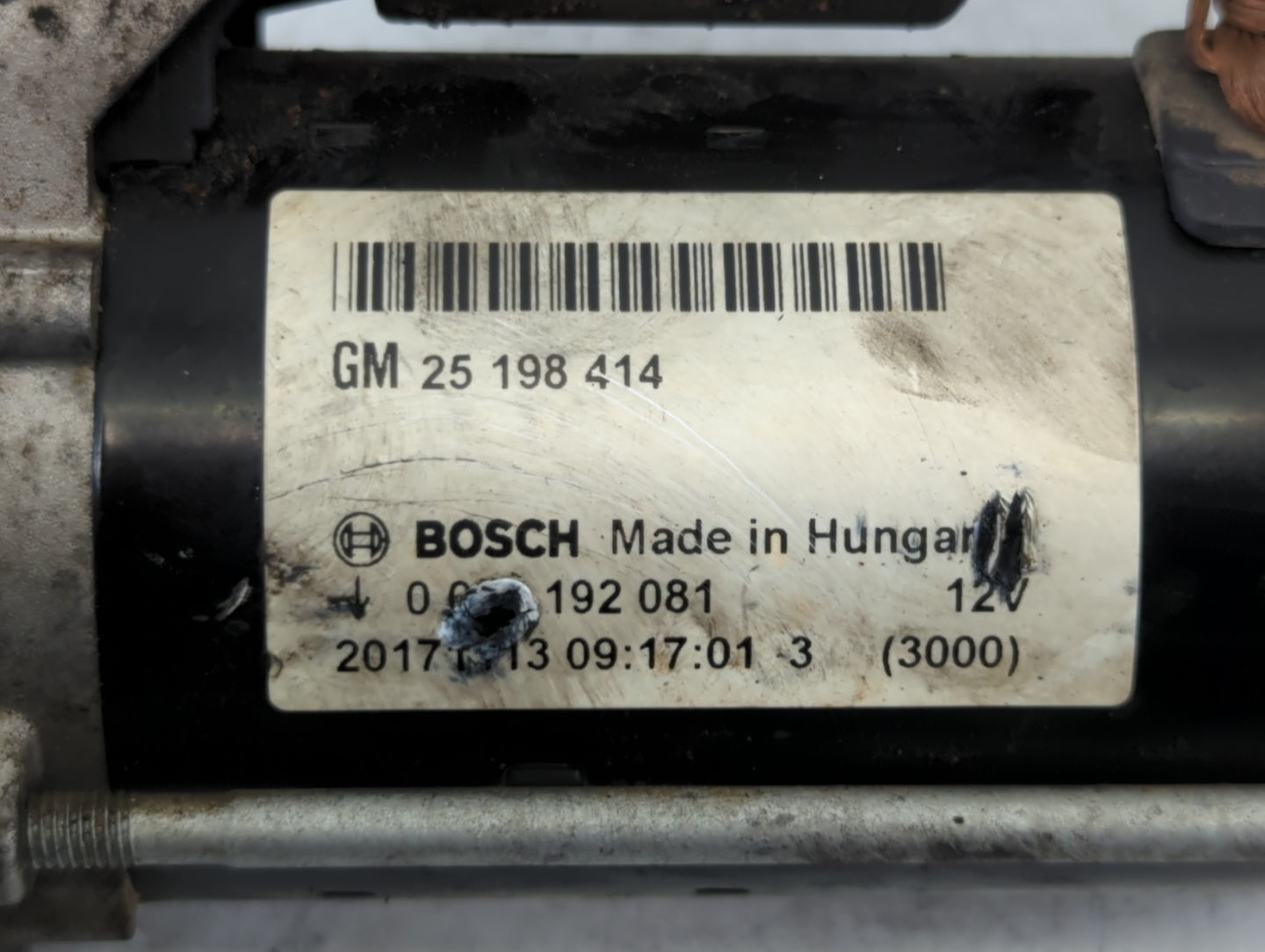 2014-2021 Buick Encore Car Starter Motor Solenoid OEM P/N:25 198 414 Fits Fits 2014 2015 2016 2017 2018 2019 2020 2021 OEM U