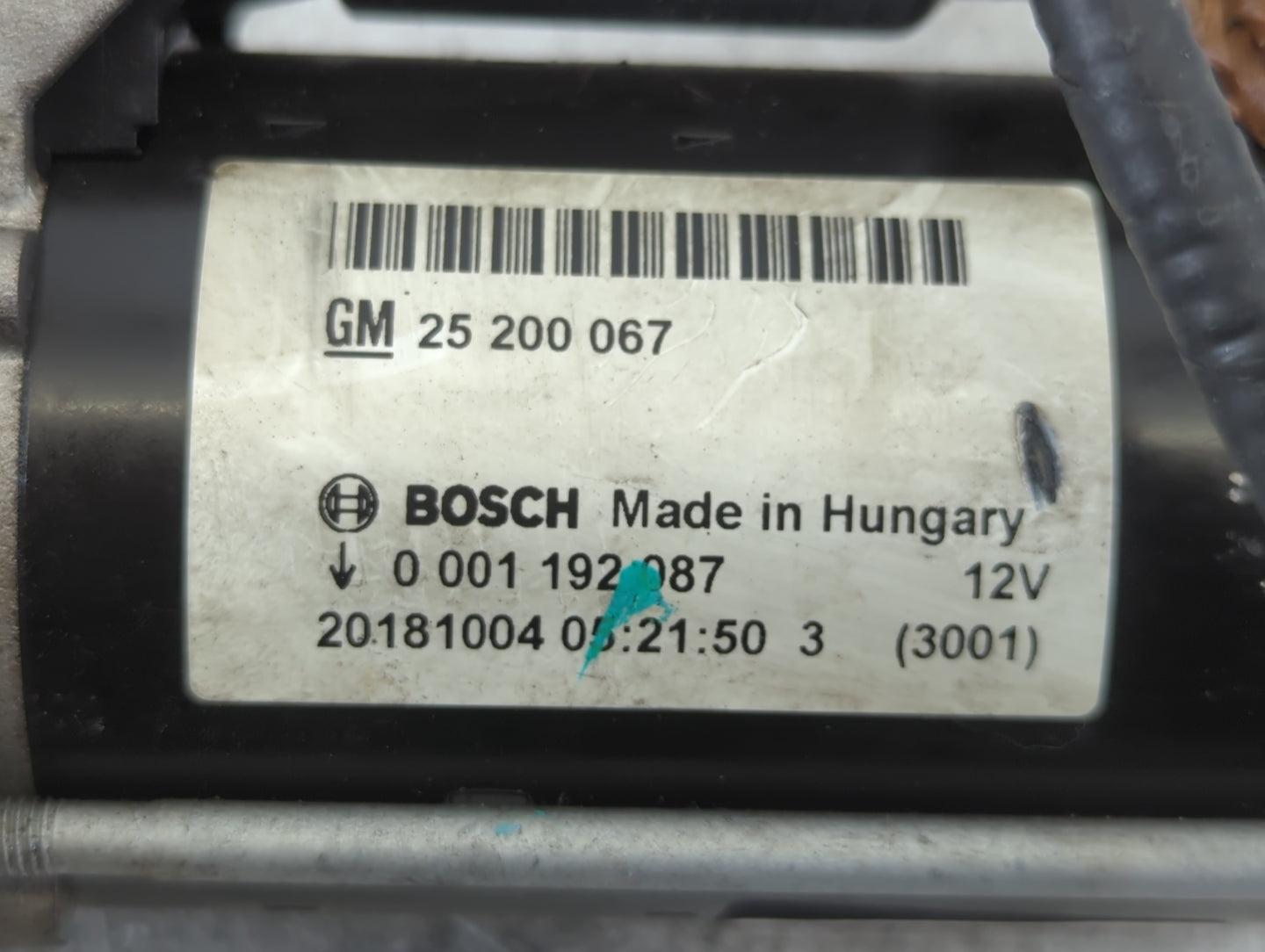 2014-2021 Buick Encore Car Starter Motor Solenoid OEM P/N:20181004 25 200 067 Fits Fits 2014 2015 2016 2017 2018 2019 2020 2