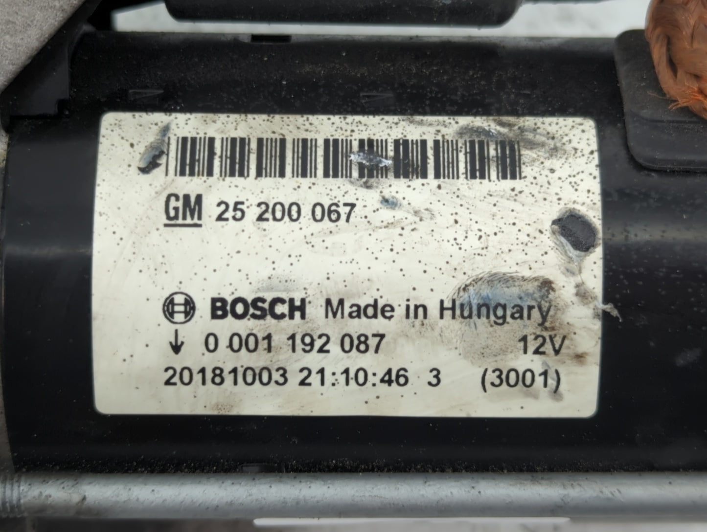 2014-2021 Buick Encore Car Starter Motor Solenoid OEM P/N:25 200 067 Fits Fits 2014 2015 2016 2017 2018 2019 2020 2021 OEM U