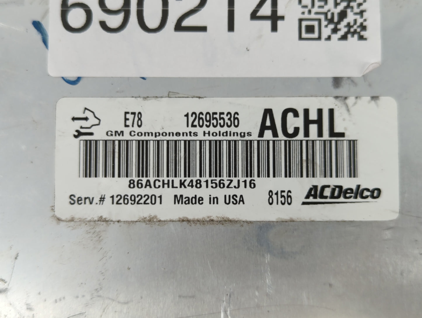 2017-2021 Buick Encore PCM Engine Control Computer ECU ECM PCU OEM P/N:E78 12695536 Fits Fits 2017 2018 2019 2020 2021 OEM U